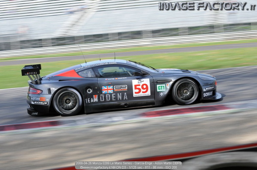 2008-04-26 Monza 0289 Le Mans Series - Garcia-Enge - Aston Martin DBR9